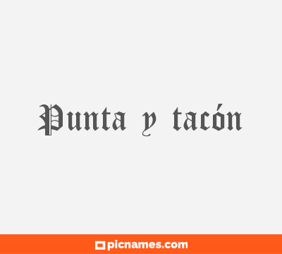 Punta y tacón